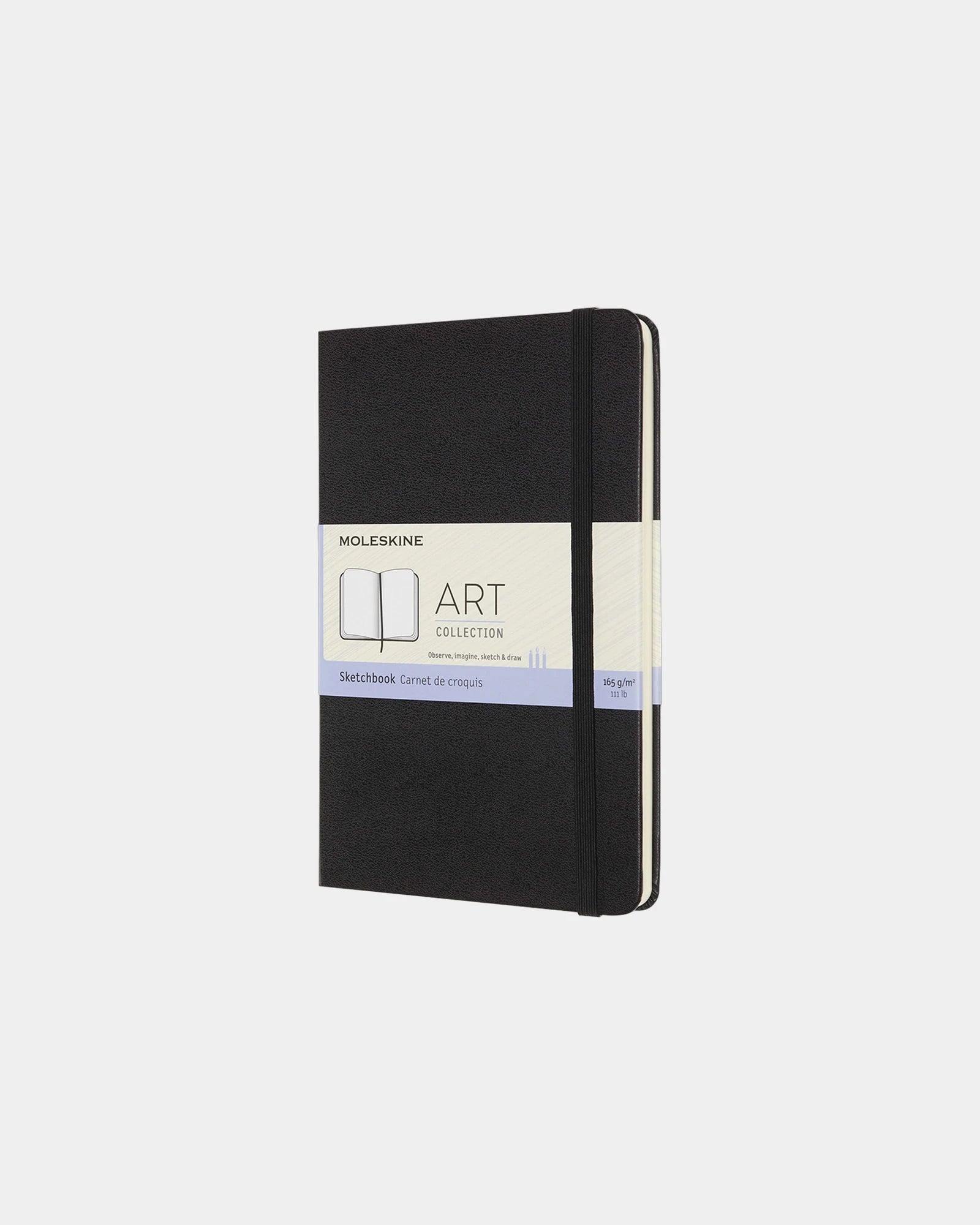 Custom Personalized Moleskine medium sketchbook - Black