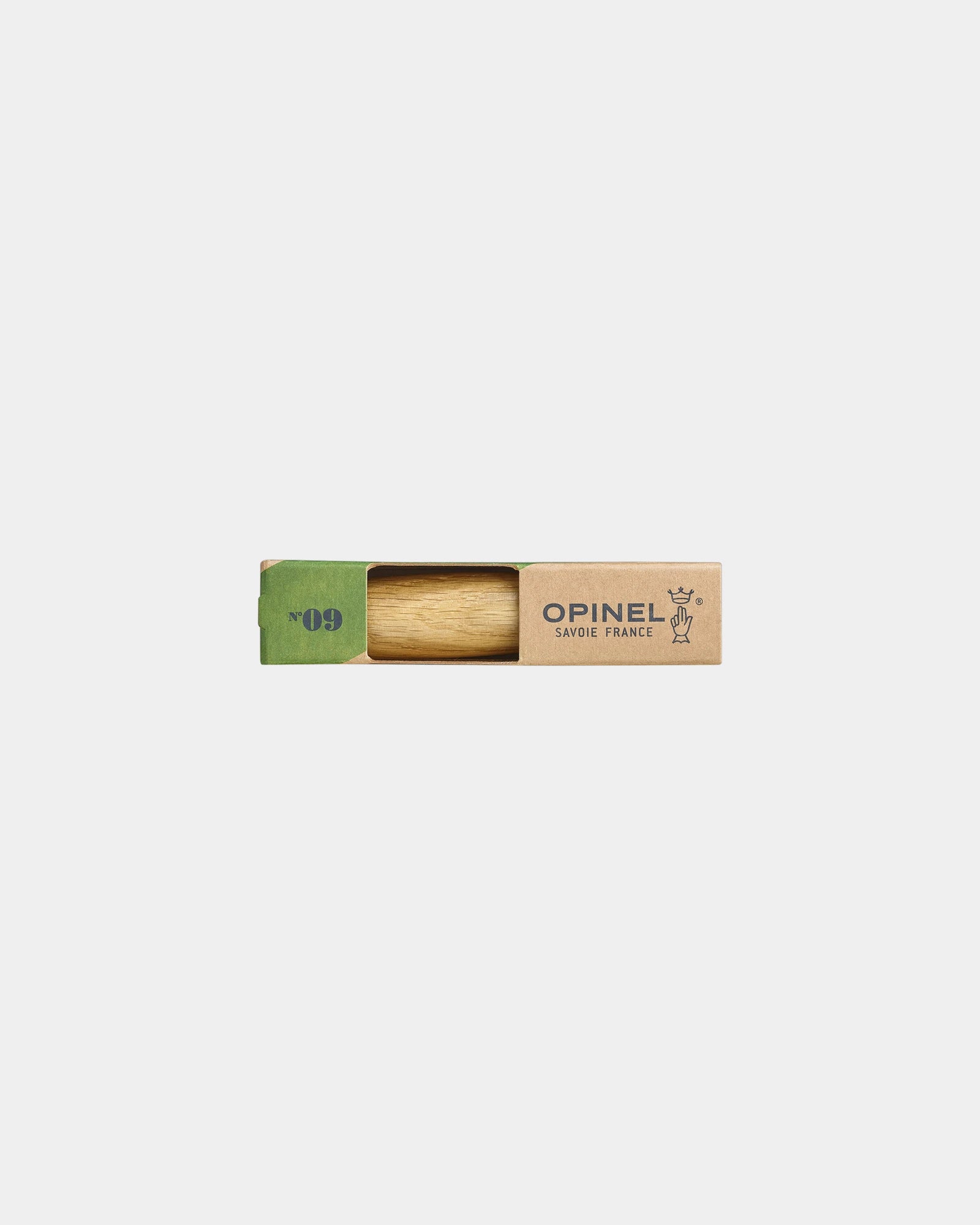 Custom stainless steel knife Opinel N°09 Chêne - 1