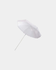 Custom polyester beach parasol 162 cm Zenith - White