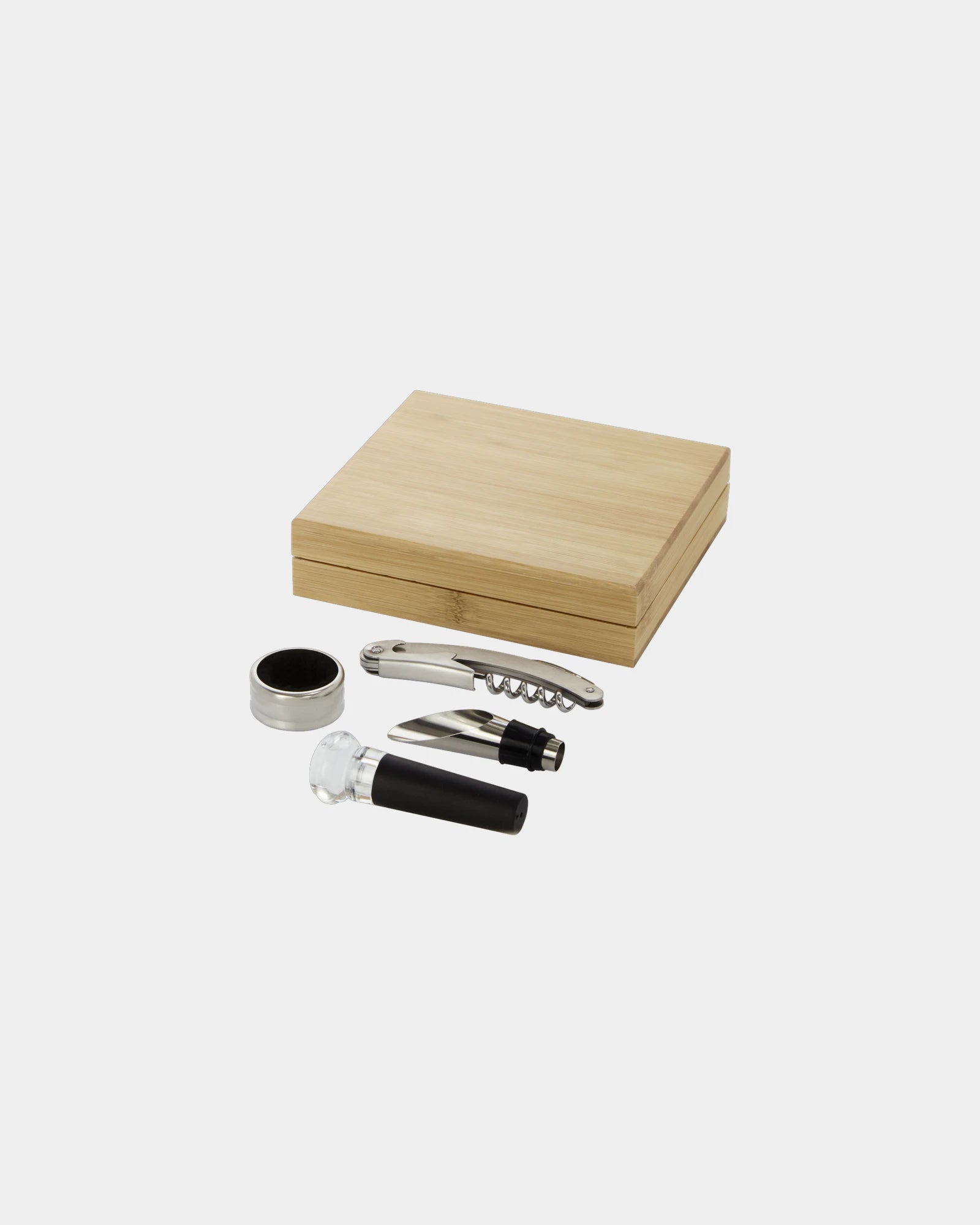 Promotional eco-friendly wine accessory set - Natural