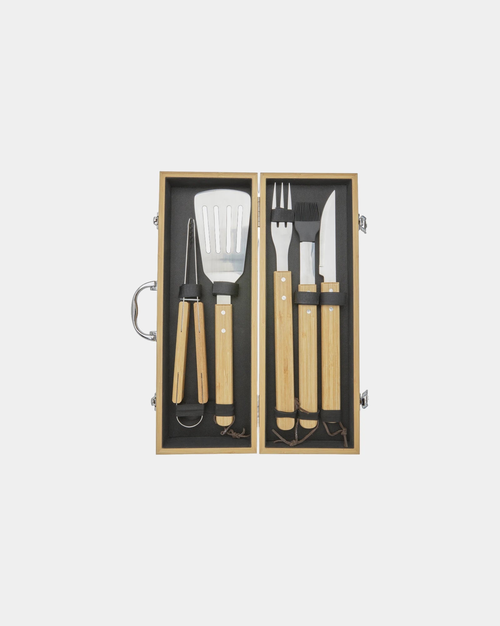 Promotional bamboo barbecue set 5 pieces - 3