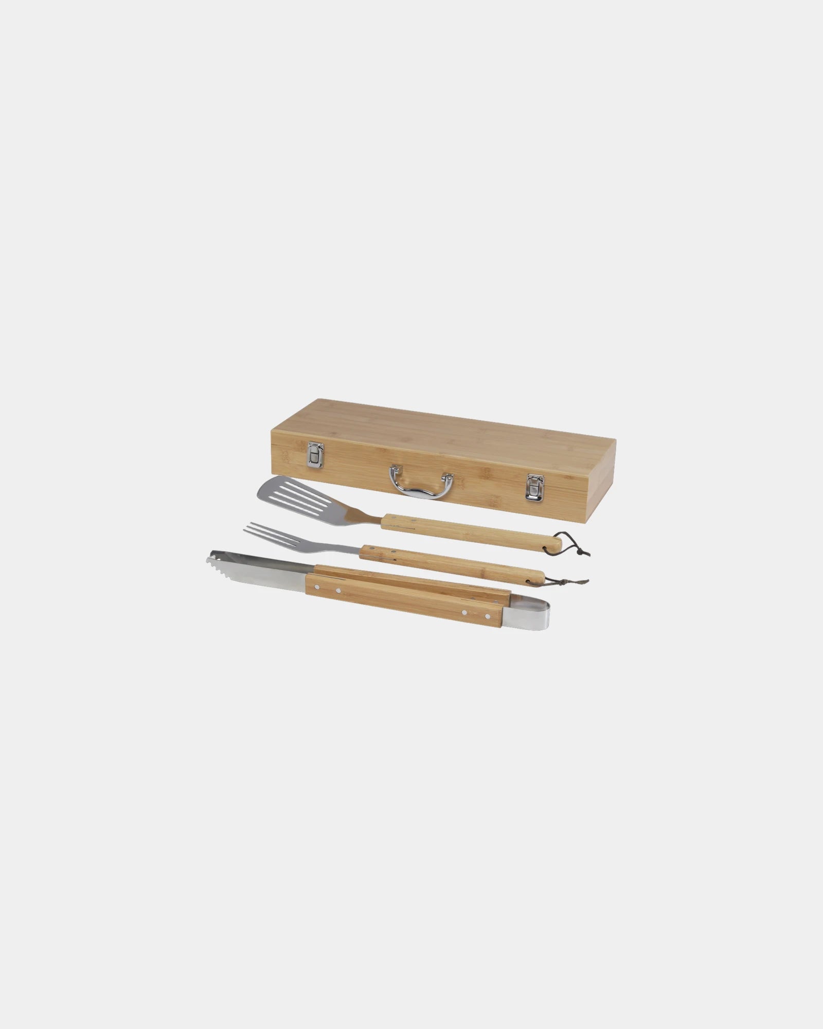 Promotional bamboo barbecue set 3 pieces - Natural