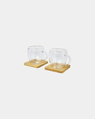 Promotional double-wall glass cup set 250ml - 4