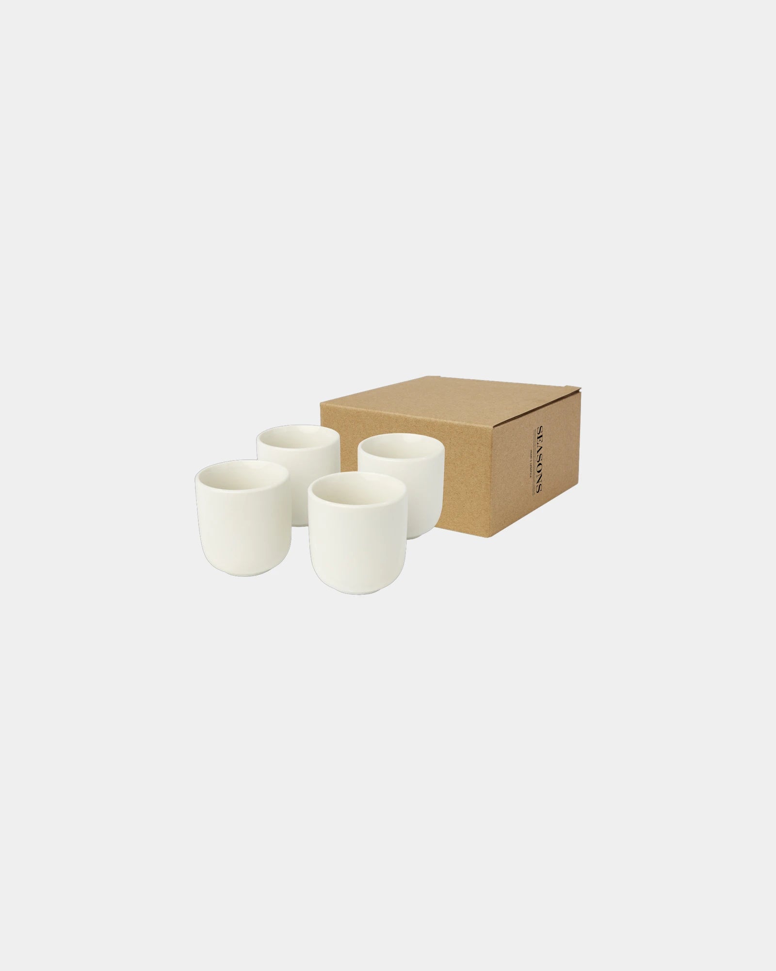 Promotional eco-friendly ceramic espresso mug set - White