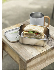 Custom recycled stainless steel lunch box 750ml - 4