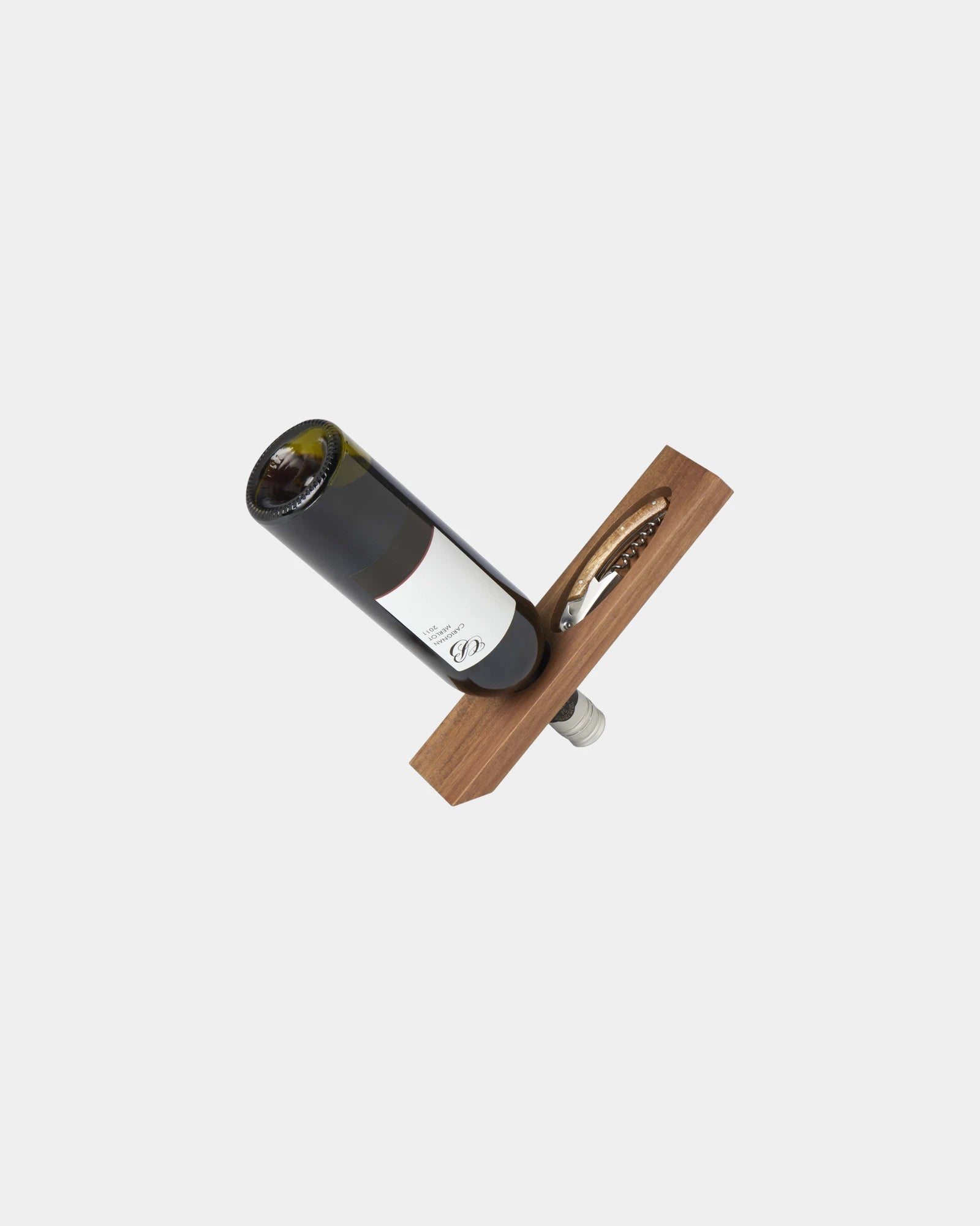 Promotional acacia wine bottle holder set - Wood
