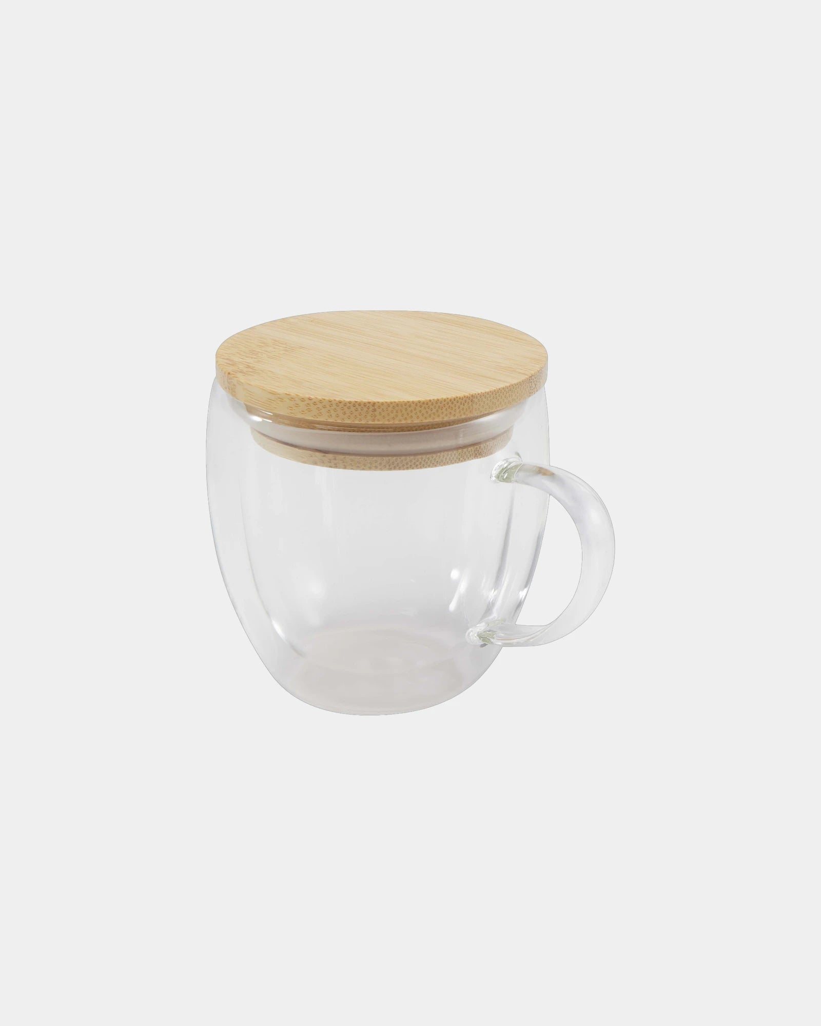 Promotional insulated glass tumbler with bamboo lid - 2