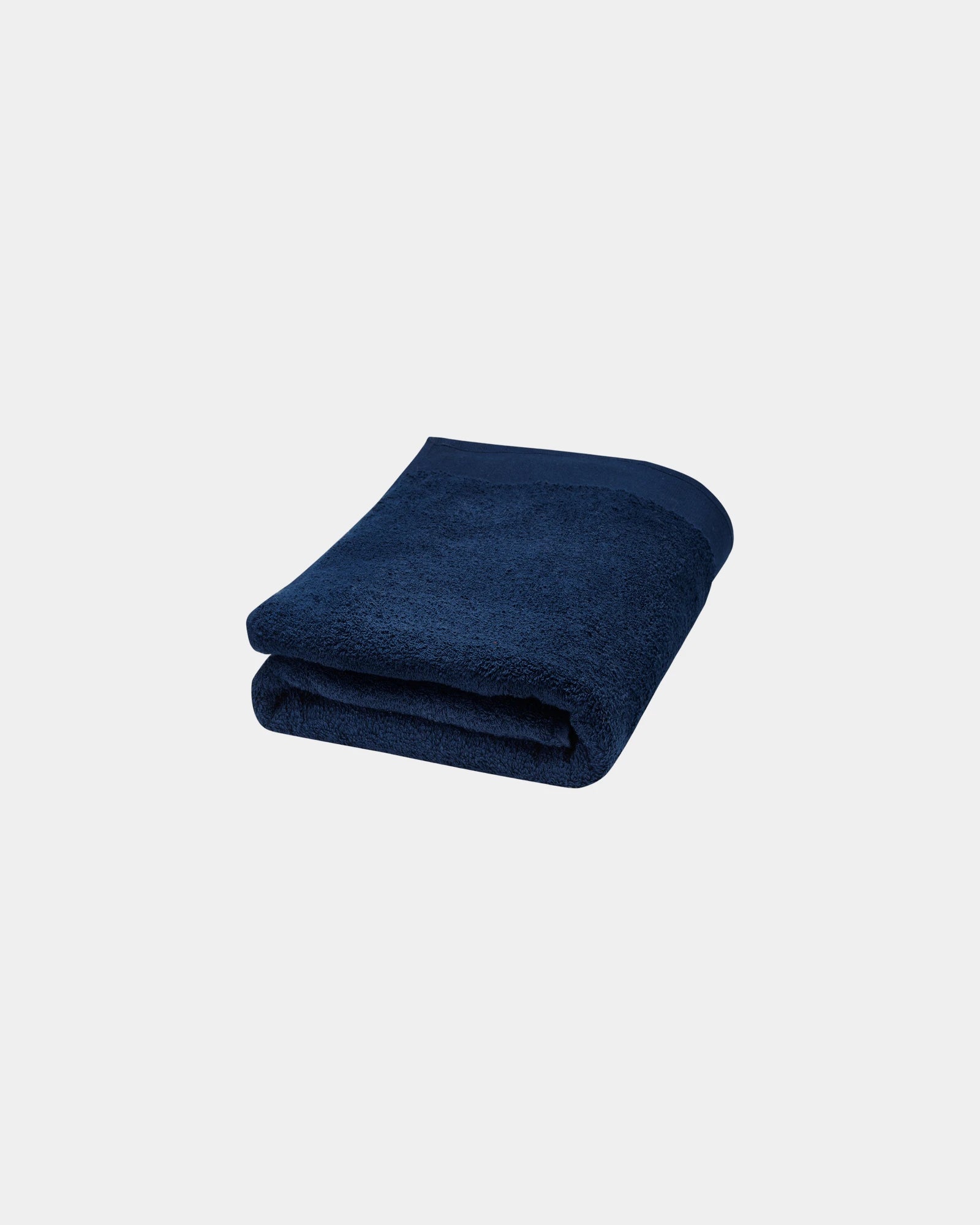 Custom eco-friendly cotton towel 70x140 cm - Navy