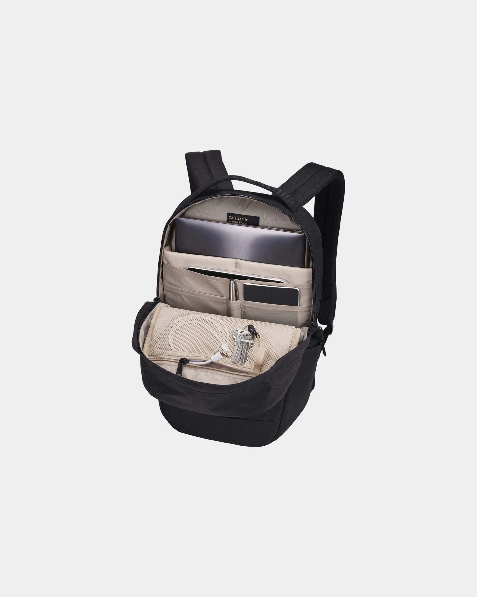 Custom recycled polyester laptop backpack Case Logic Invigo - 3
