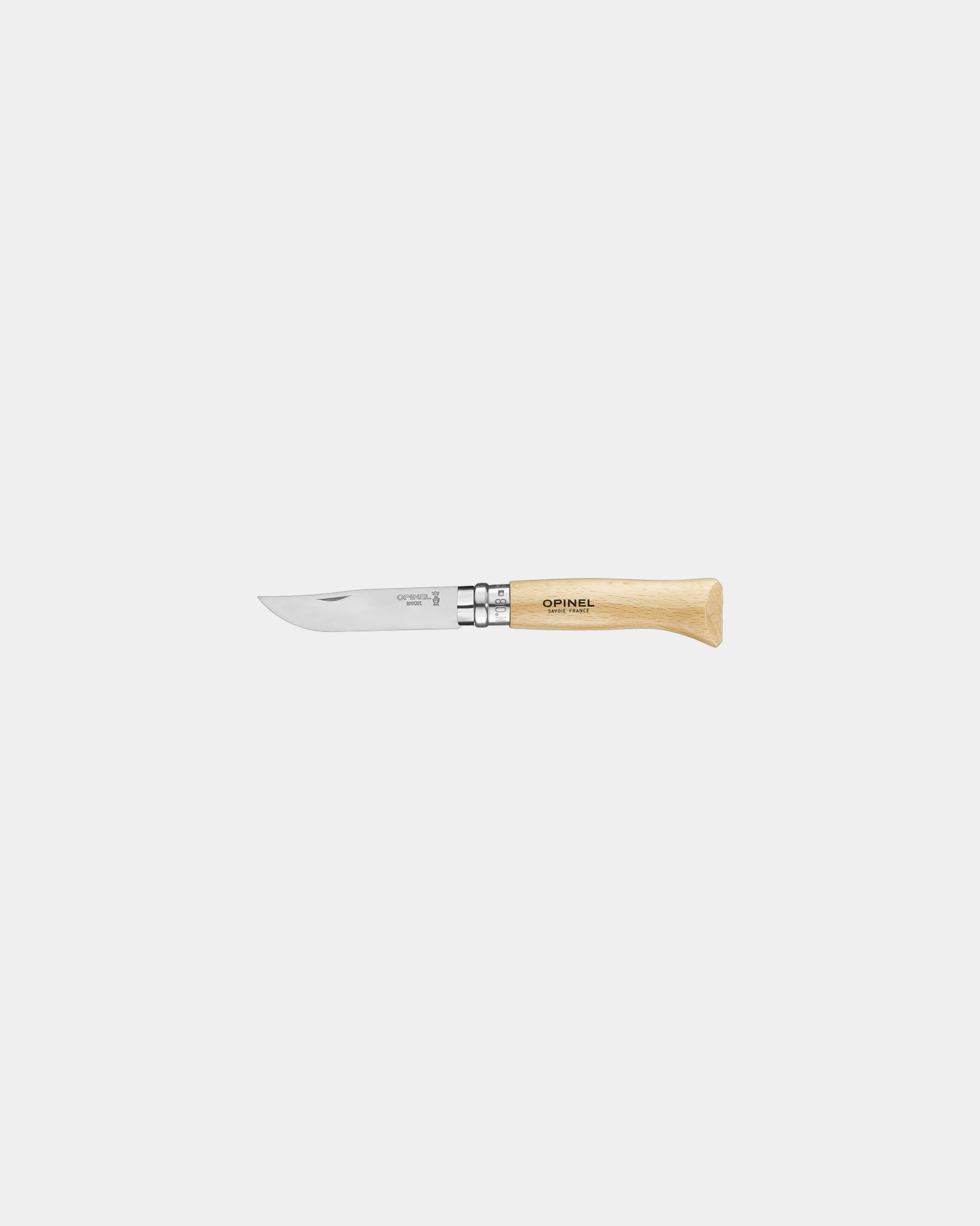Custom stainless steel pocket knife Opinel N°08 - Beige