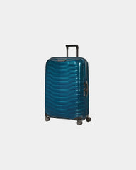 Custom 75cm hard-shell suitcase Samsonite Proxis - Metallic Blue