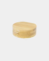 Custom bamboo pocket mirror with storage compartment - 2