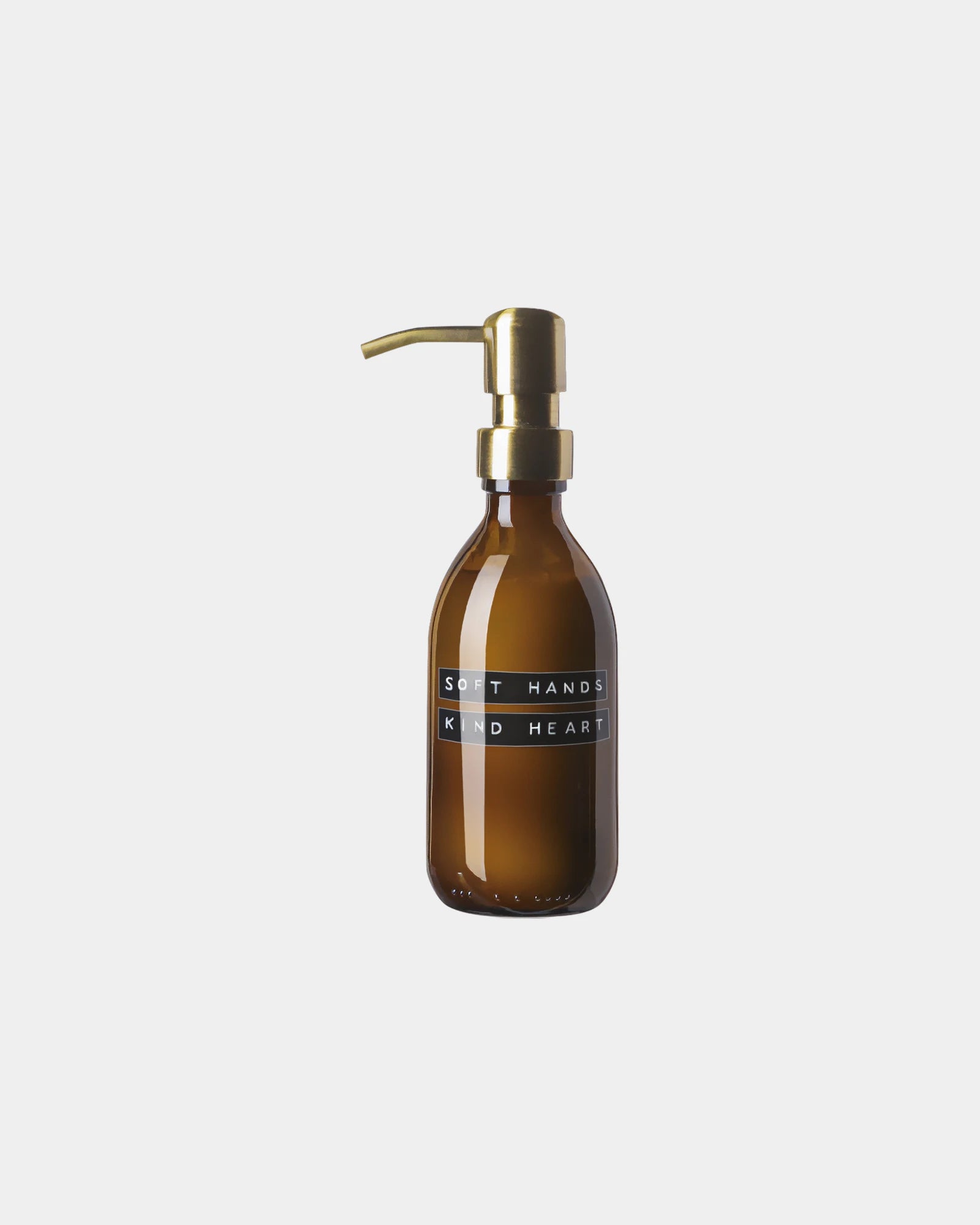 Promotional eco-friendly glass lotion dispenser 250ml - Heather Amber