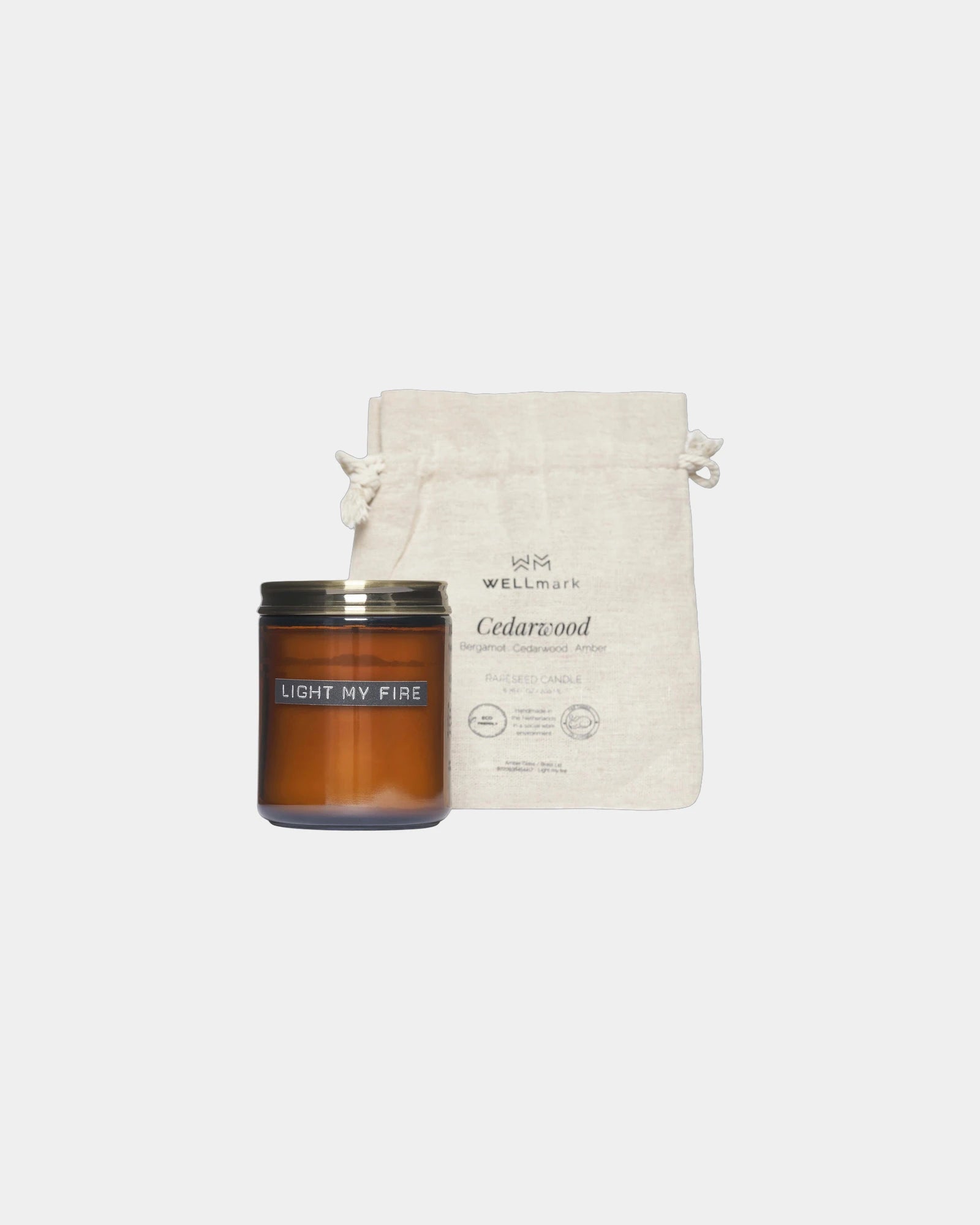 Promotional eco-friendly candle in recycled glass - Heather Amber