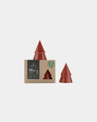 Promotional eco-friendly palm wax candle set of 2 - Red