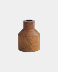 Promotional recycled wood table candle holder - Wood