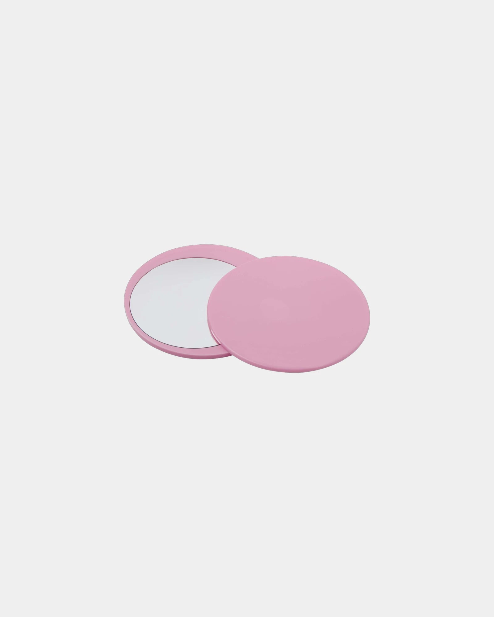 Custom recycled ABS sliding makeup mirror Glider - Light Pink