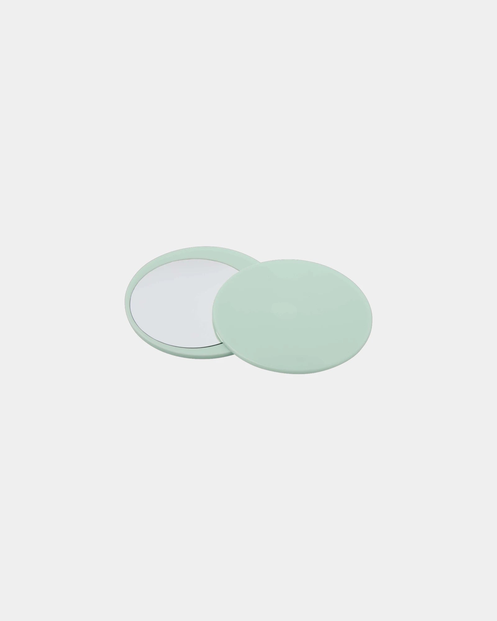 Custom recycled ABS sliding makeup mirror Glider - Mist Green