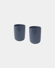 Promotional ceramic mugs set of 2 350ml Male - Bleu Hale
