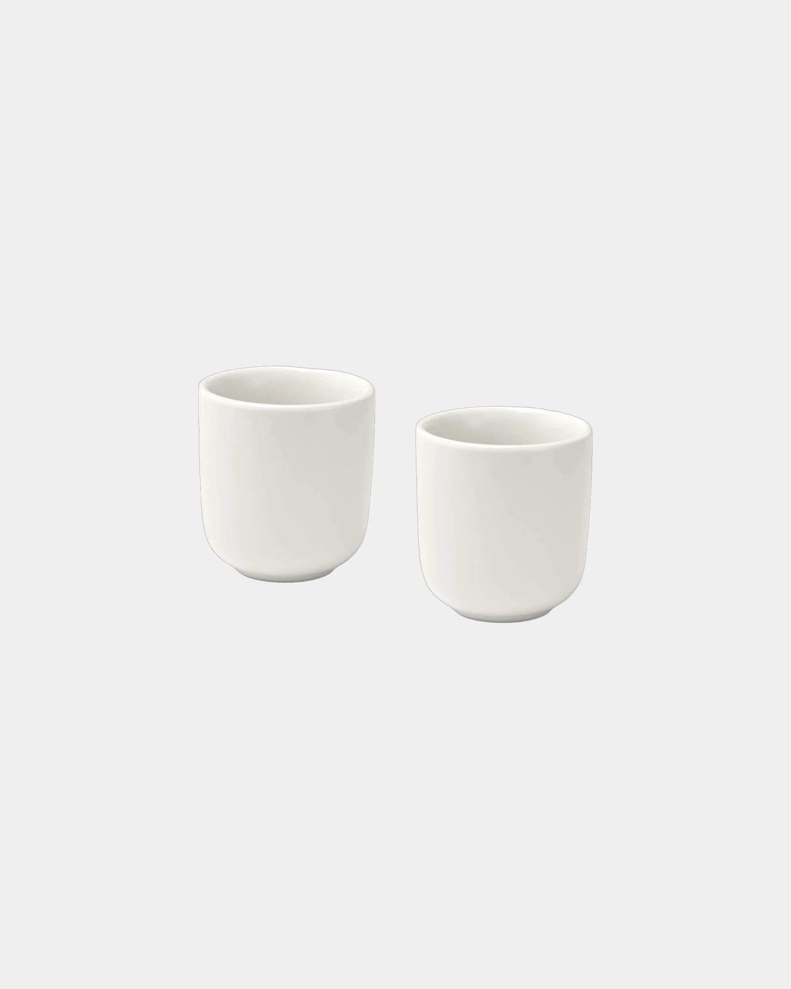 Promotional ceramic espresso cups set of 2 90ml - White