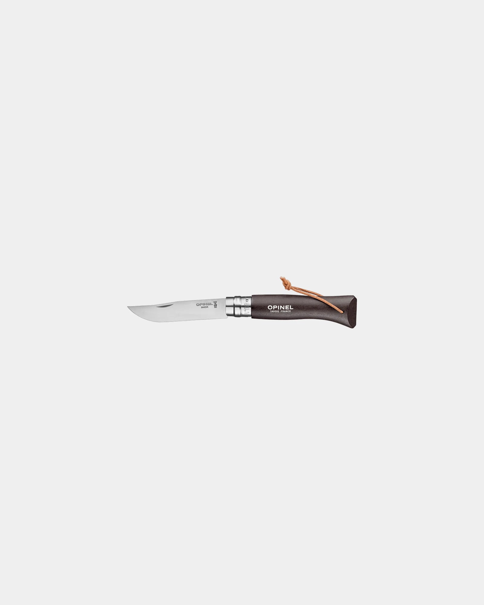 Custom eco-friendly stainless steel knife Opinel N°06 - Brown