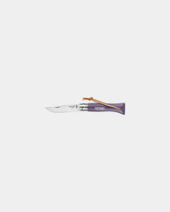 Custom eco-friendly stainless steel knife Opinel N°06 - Purple