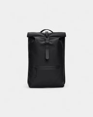 Custom waterproof rolltop backpack Rains Rolltop Rucksack W3 - Black