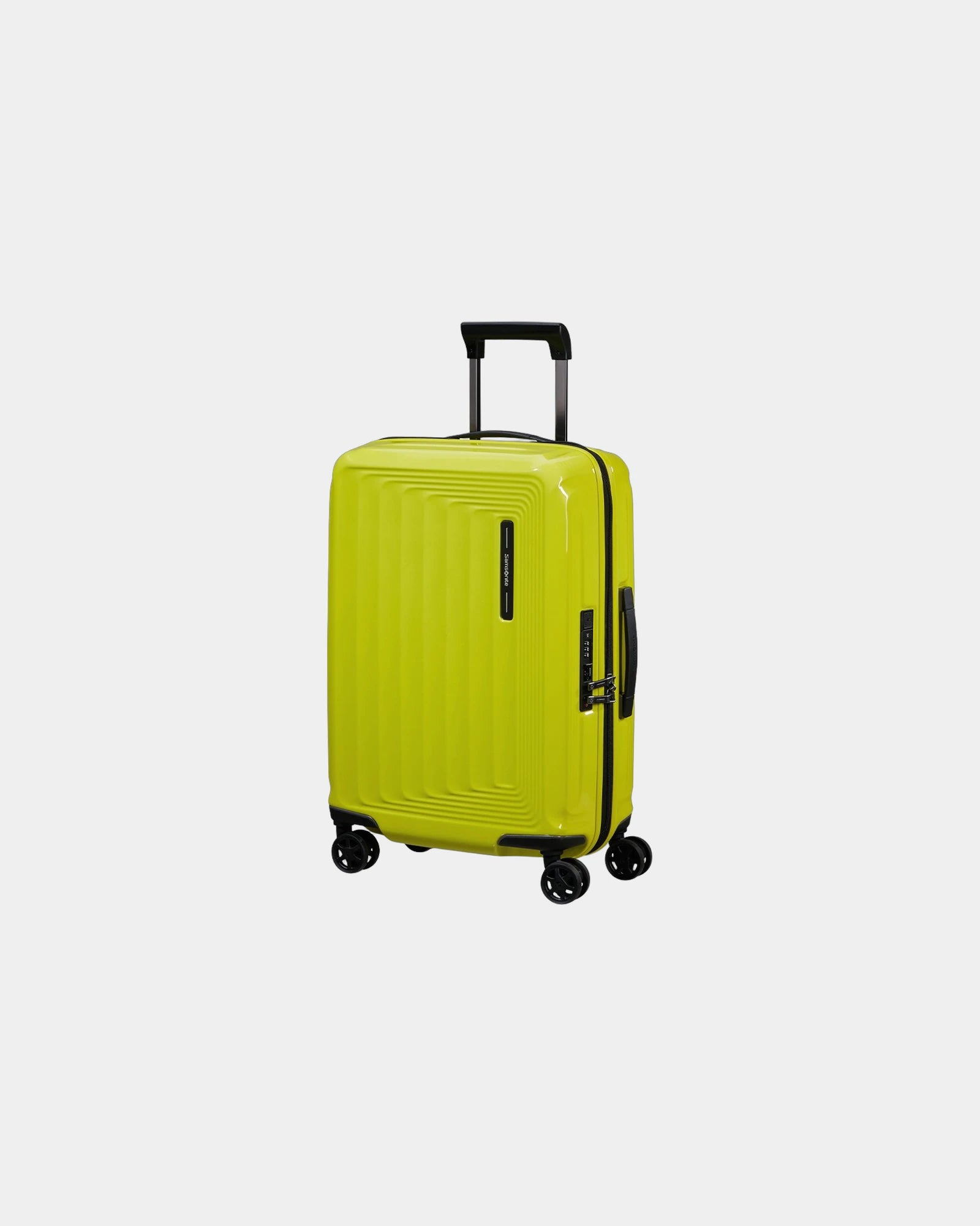 Custom expandable 55 cm suitcase Samsonite Nuon - Lime Green