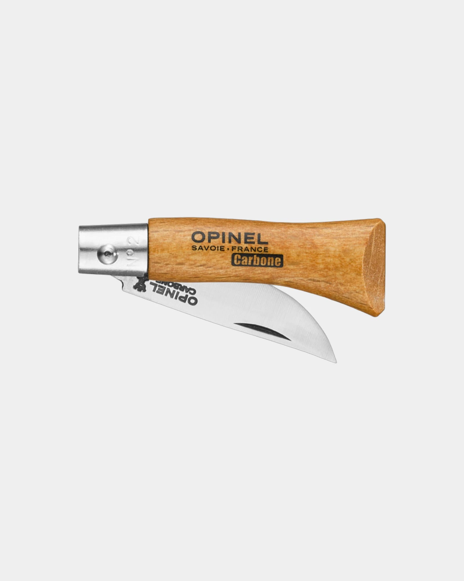 Couteau acier au carbone Opinel N°02 Carbone à personnaliser - 1