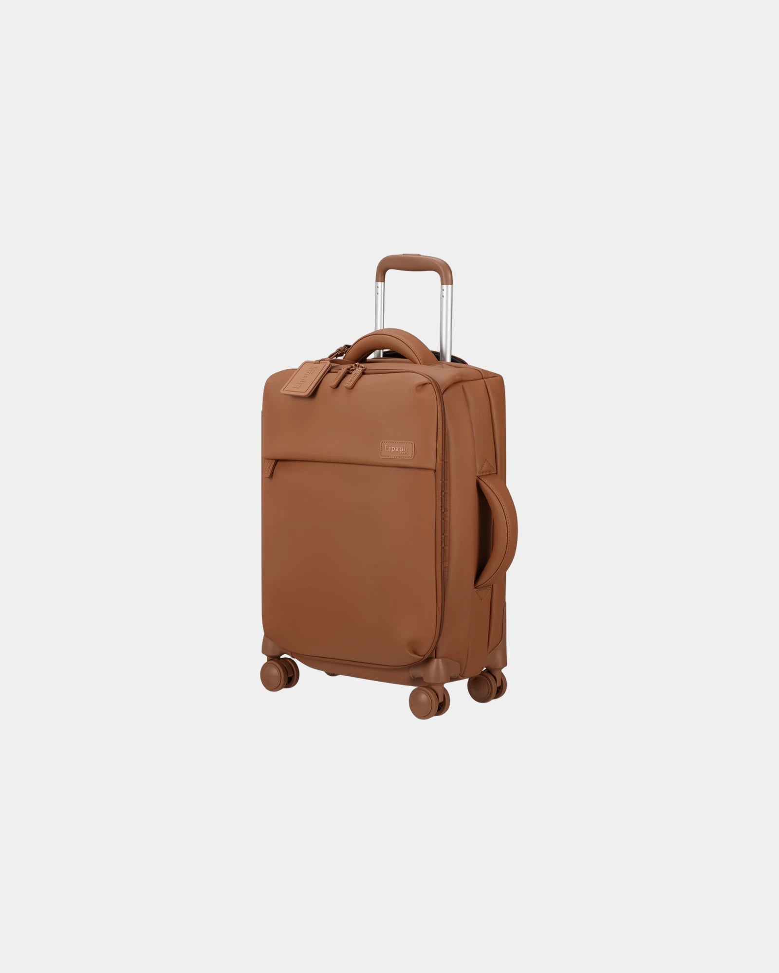 Custom 55cm polycarbonate suitcase Lipault Lost In Berlin - Brown