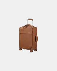 Custom 55cm polycarbonate suitcase Lipault Lost In Berlin - Brown