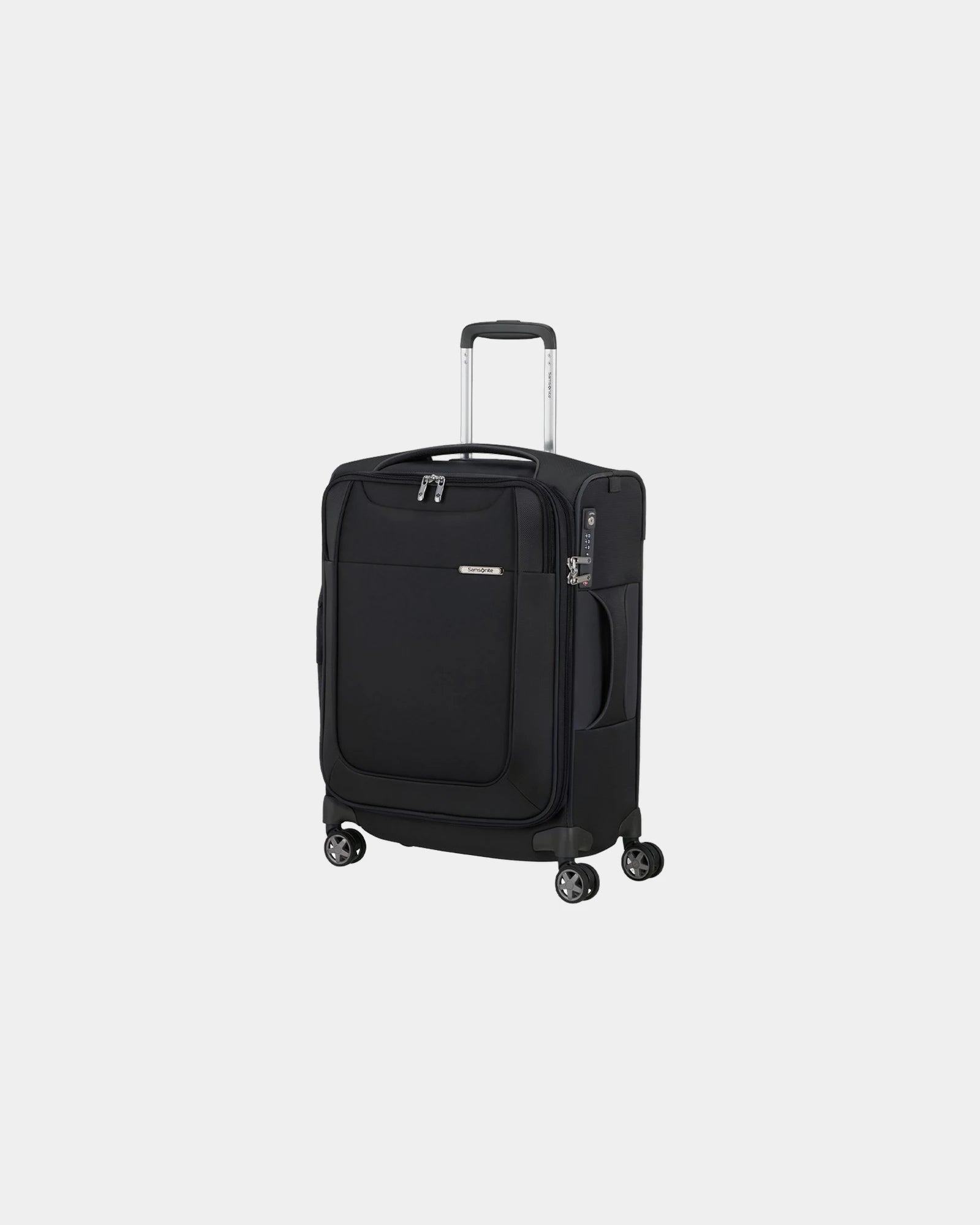 Custom expandable soft suitcase Samsonite D'LITE 78cm - Black