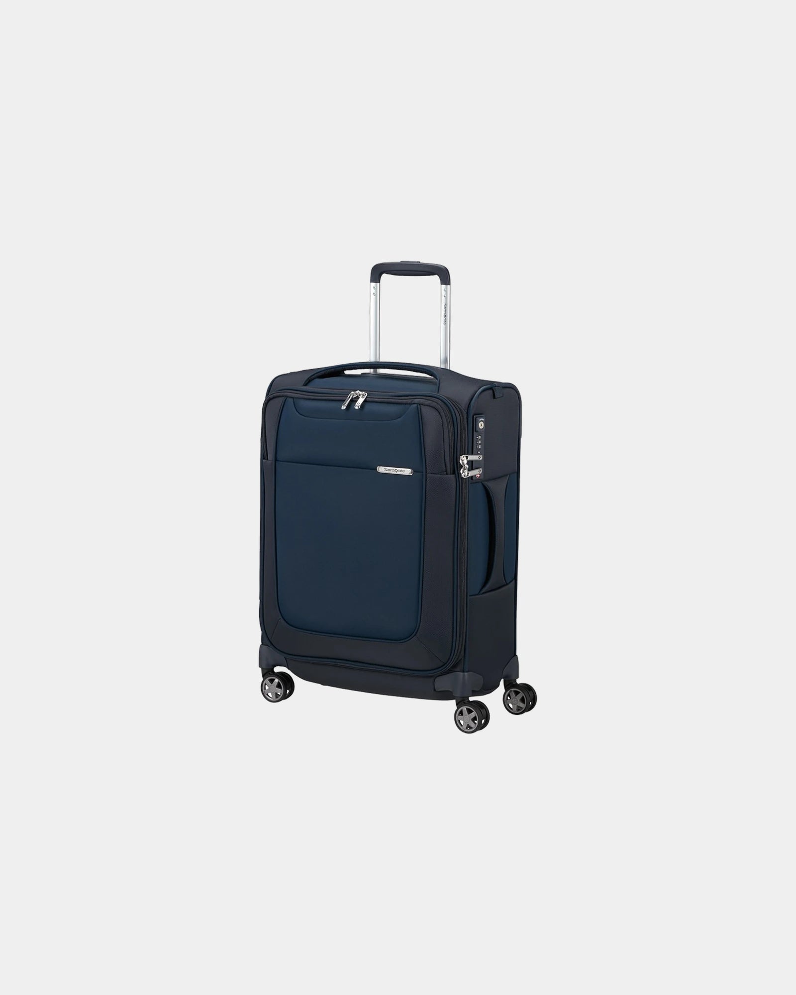 Custom expandable soft suitcase Samsonite D'LITE 78cm - Dark Blue