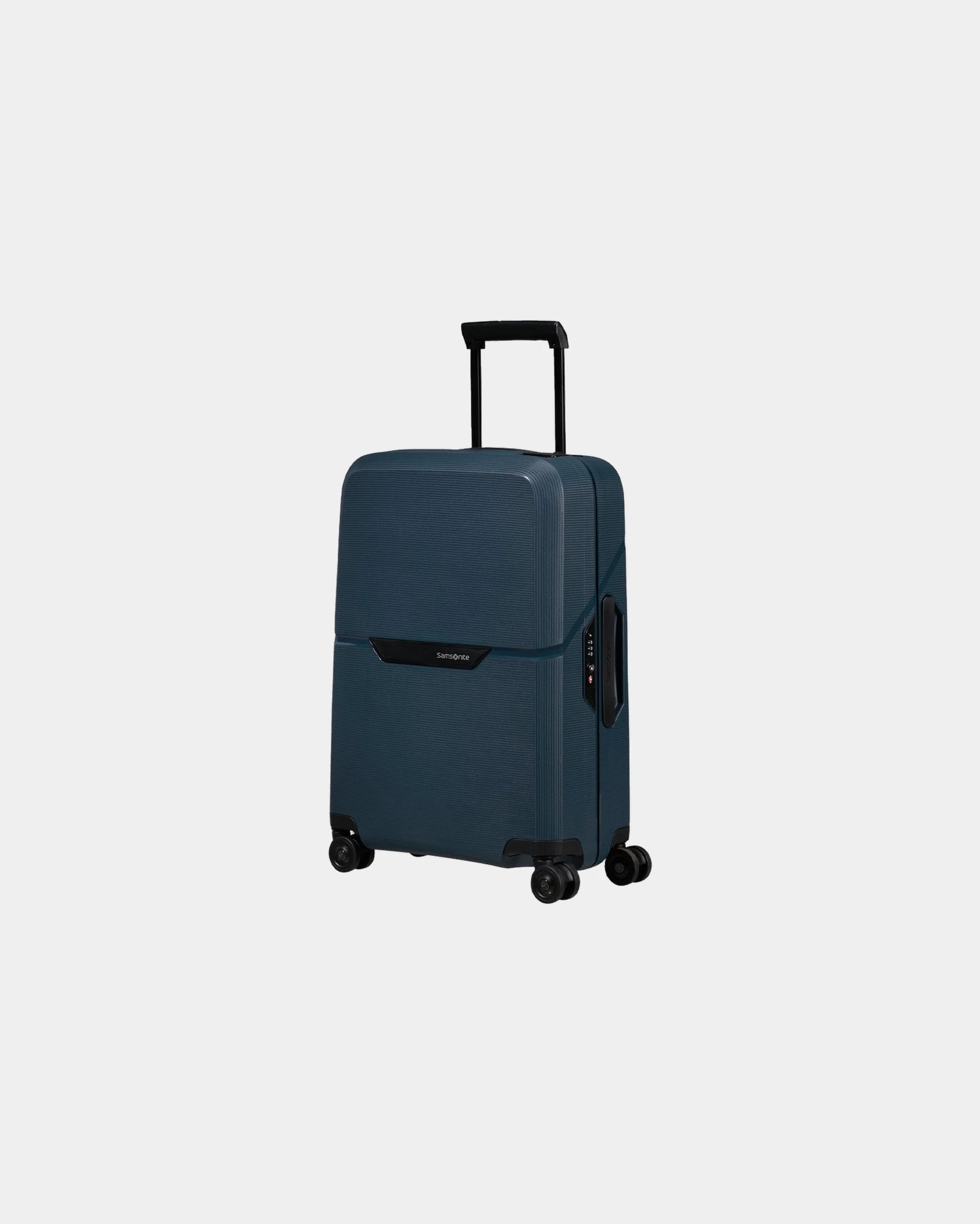 Custom recycled Samsonite Magnum 75cm suitcase - Dark Blue