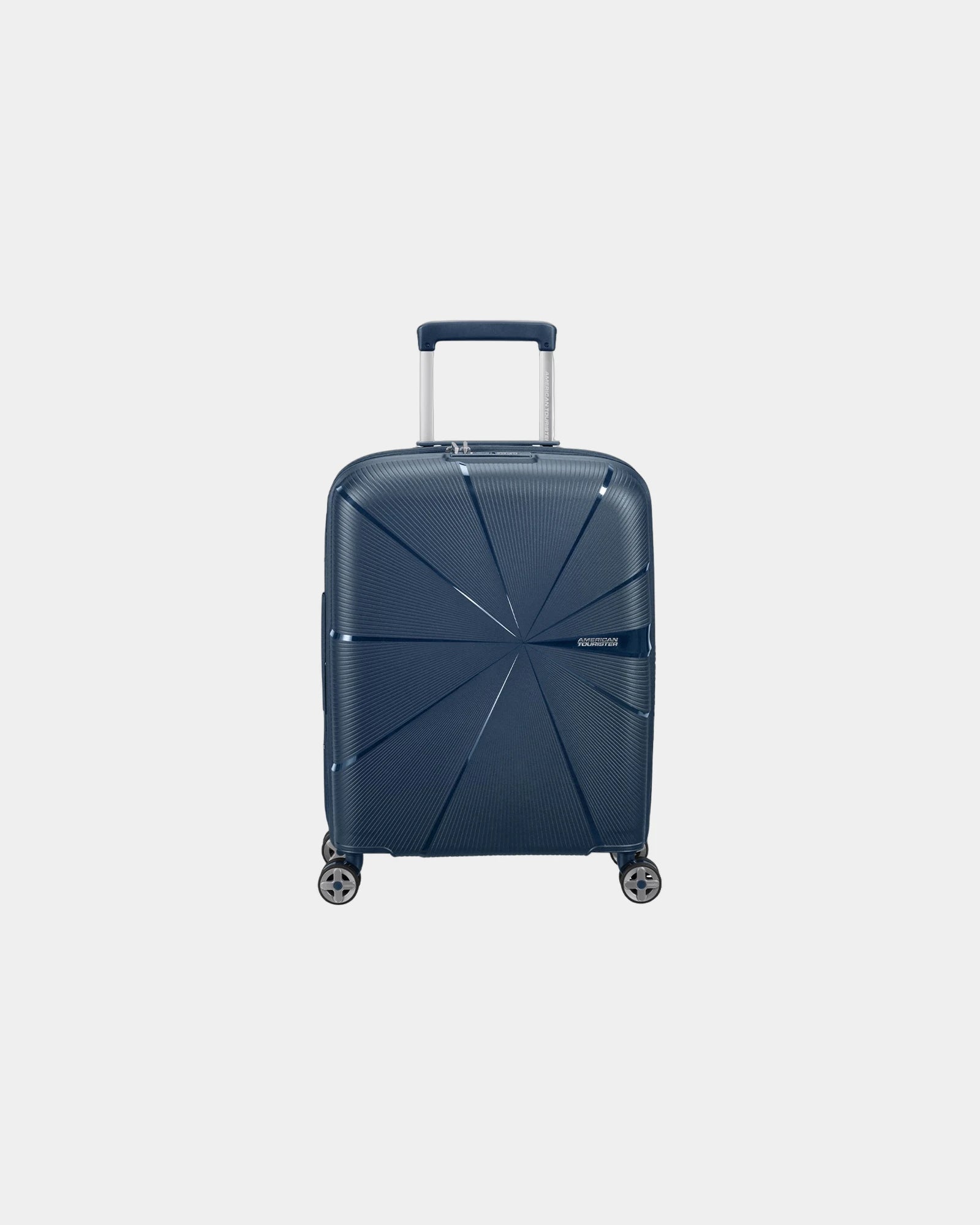 Custom durable RPET 77cm suitcase American Tourister - Navy