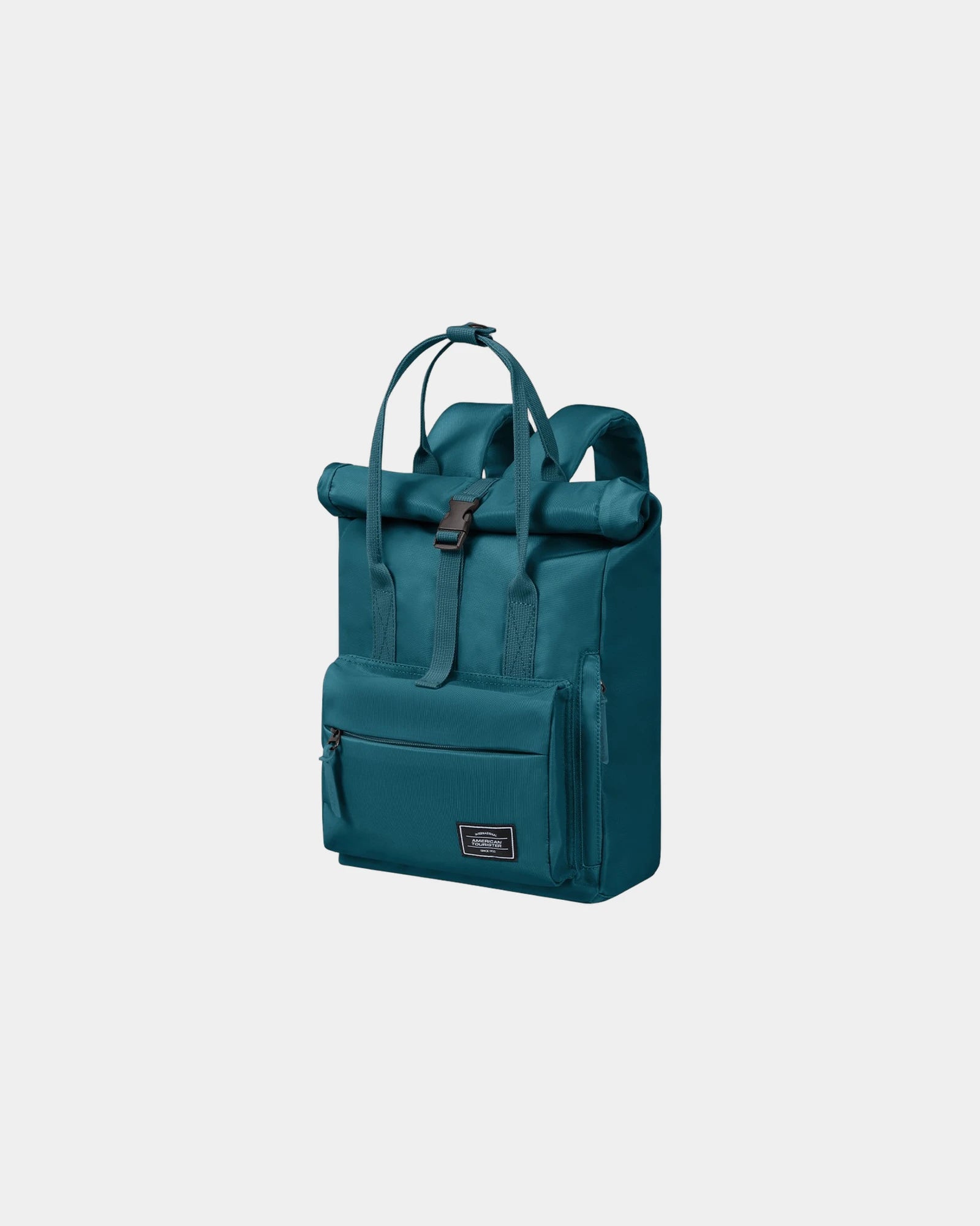 Custom recycled polyester backpack Urban Groove - Petrol Blue