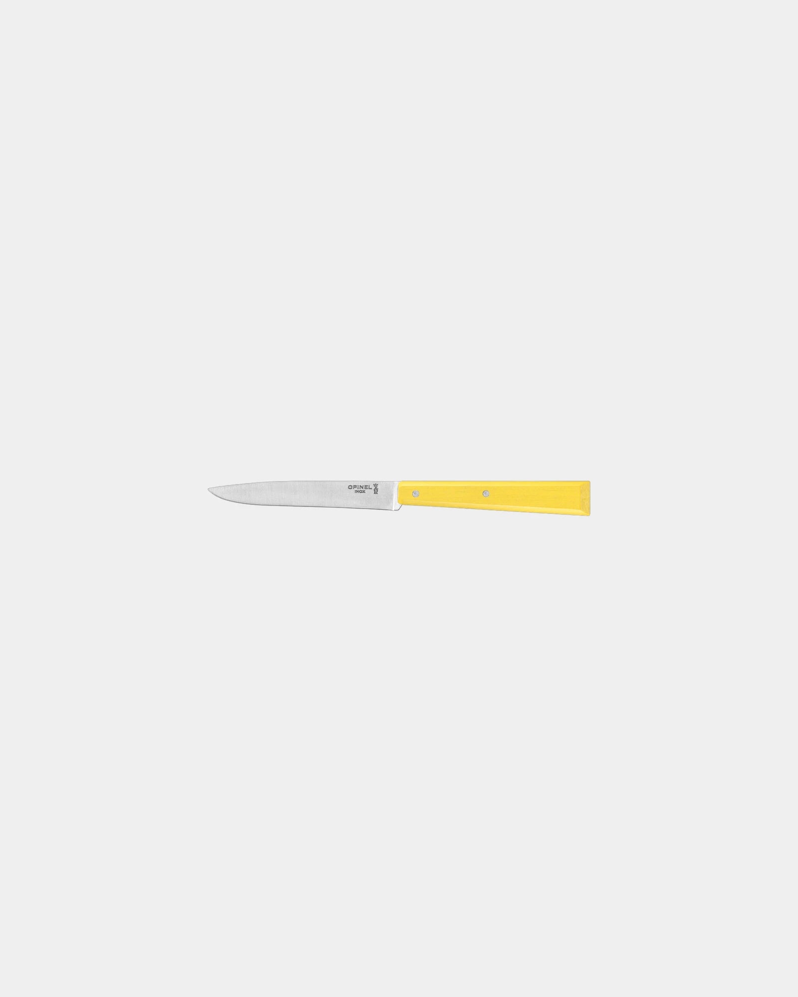 Custom stainless steel table knife Opinel N°125 - Yellow