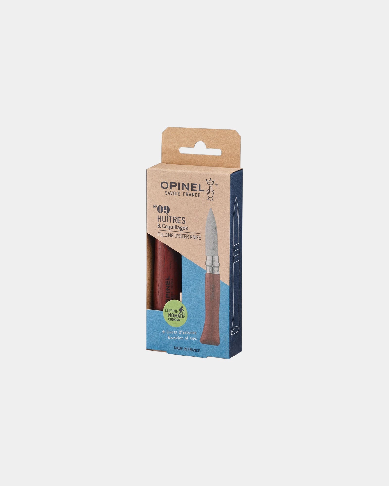 Custom stainless steel oyster knife Opinel N°09 - 1