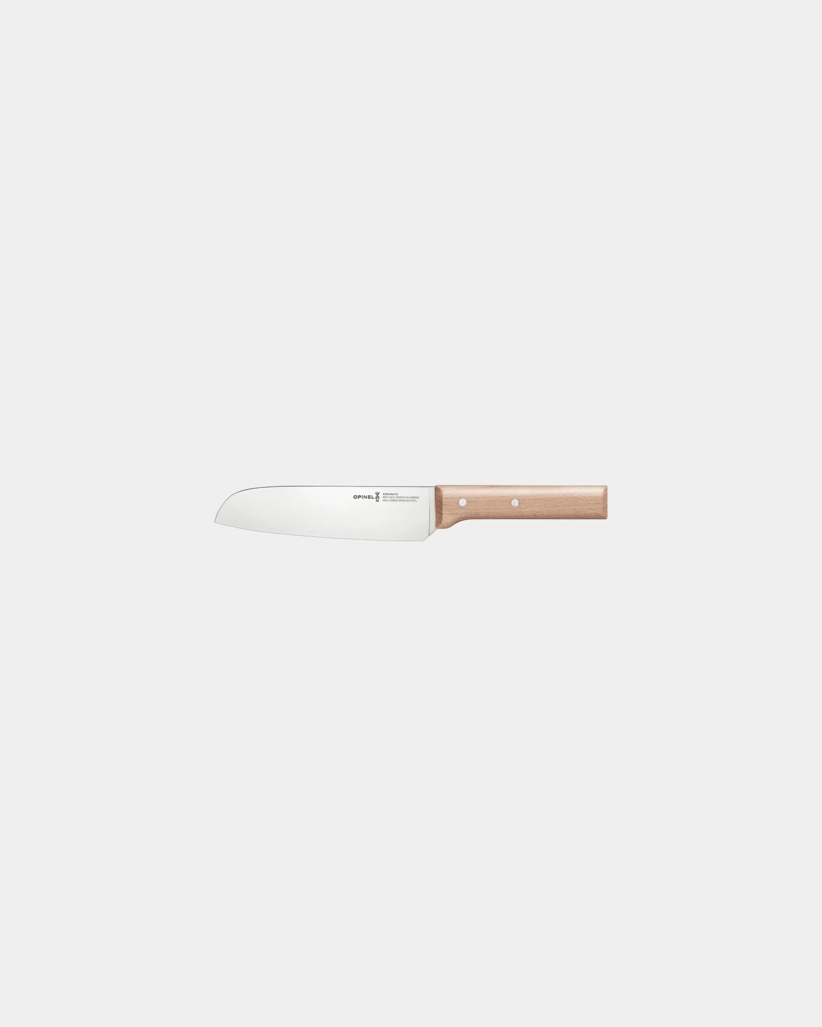 Custom eco-friendly Opinel N°119 Santoku kitchen knife - Beige