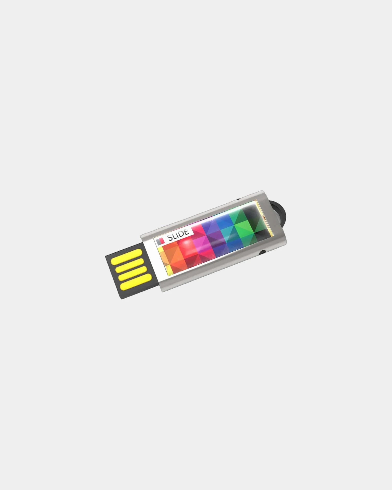 Custom retractable metal USB stick Slide drive - 1