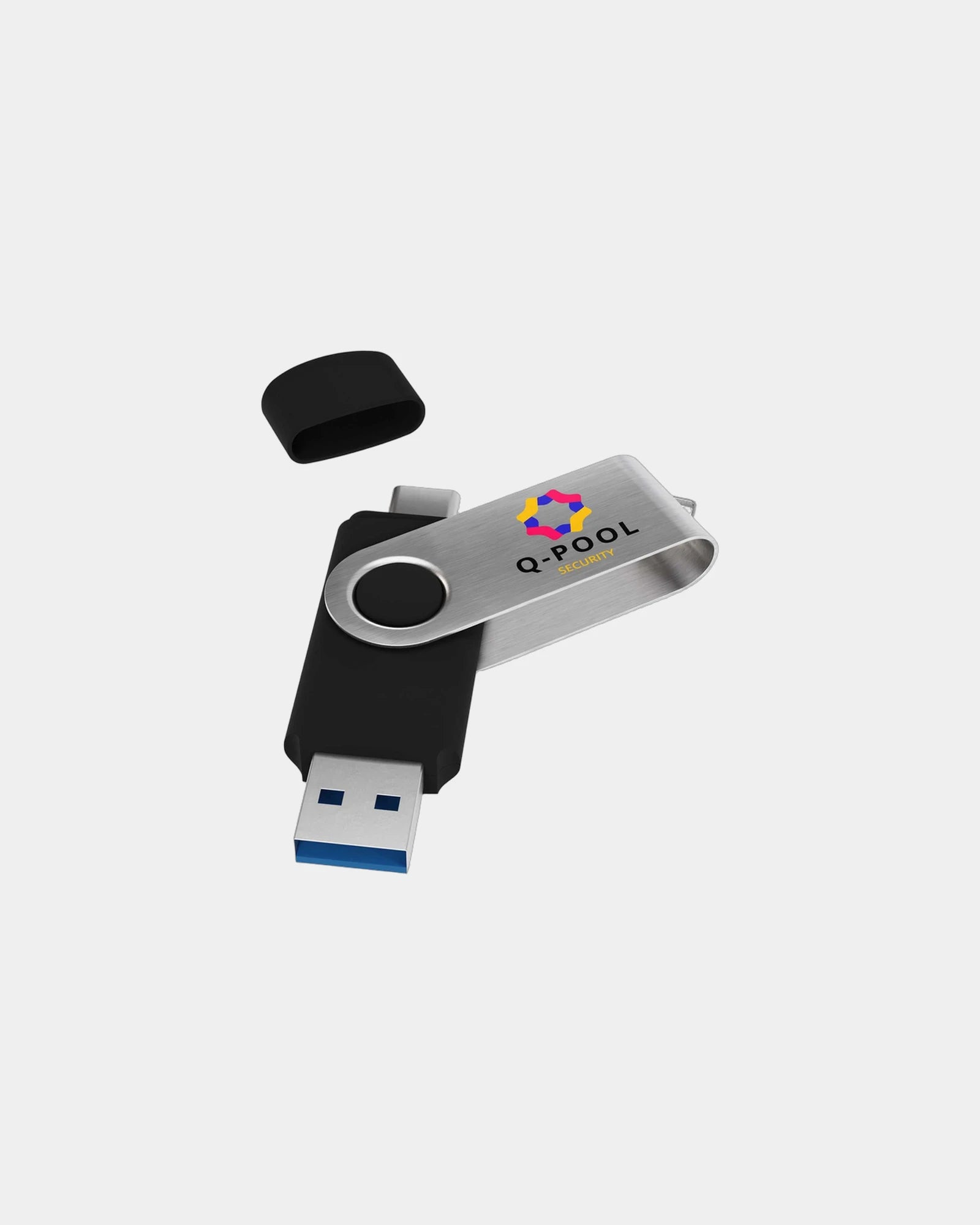 Custom USB-C dual connector flash drive Twister-C - Default