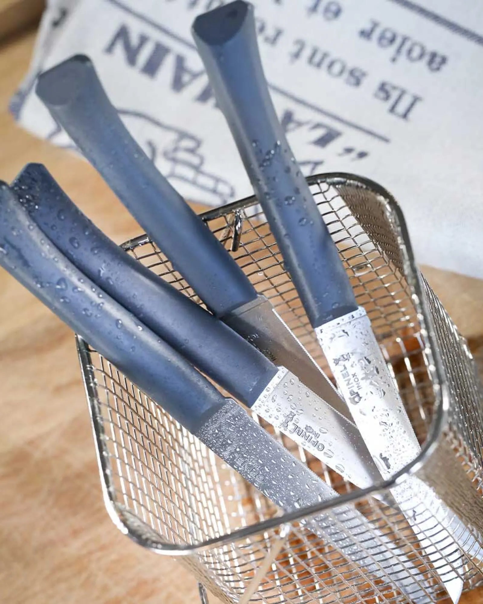 Custom eco-friendly table knife set Opinel Bon Appétit + - 2