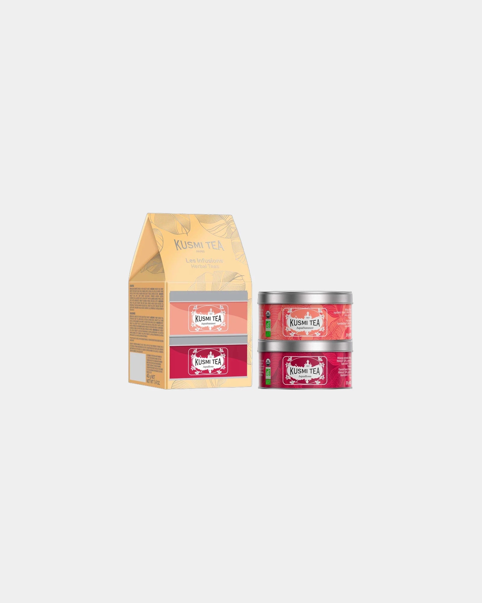 Custom Kusmi Tea organic mini tea gift set 40g - Unspecified