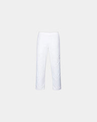 Promotional elastic waist trousers for food industry - White