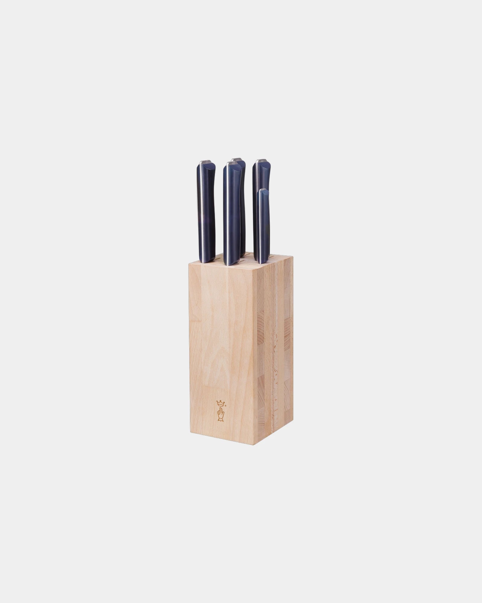 Custom beechwood knife block Opinel - 1