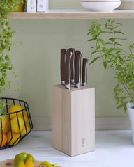 Custom beechwood knife block Opinel - 3