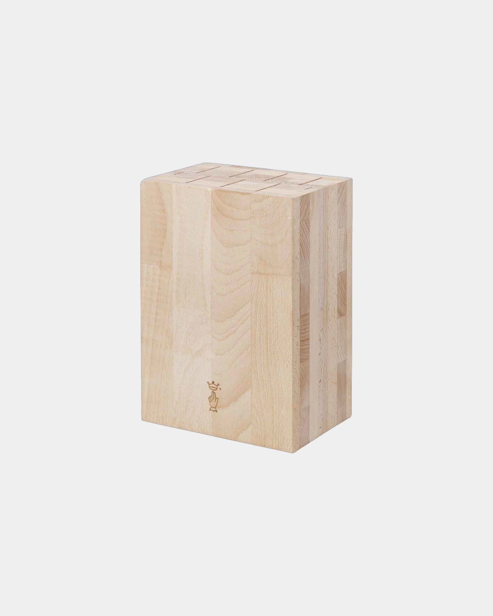 Custom beech wood knife block Opinel - 1