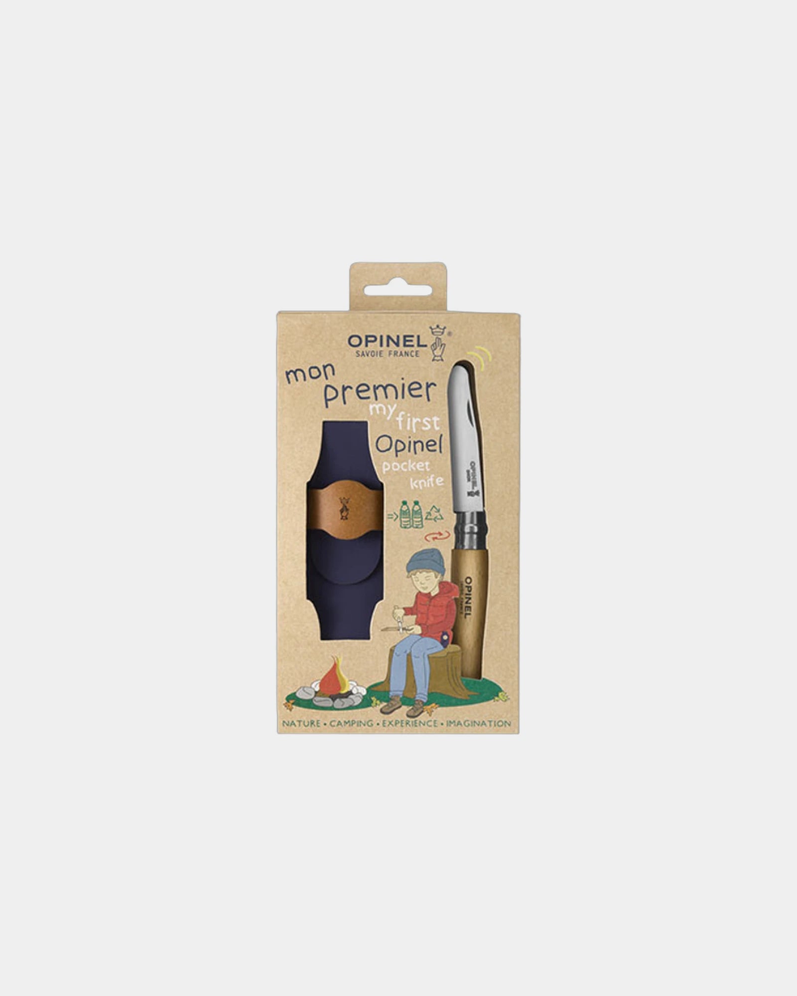 Custom eco-friendly pocket knife Opinel Mon Premier - Beige