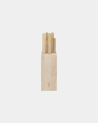 Custom beech wood knife block Opinel - 1