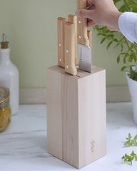 Custom beech wood knife block Opinel - 3